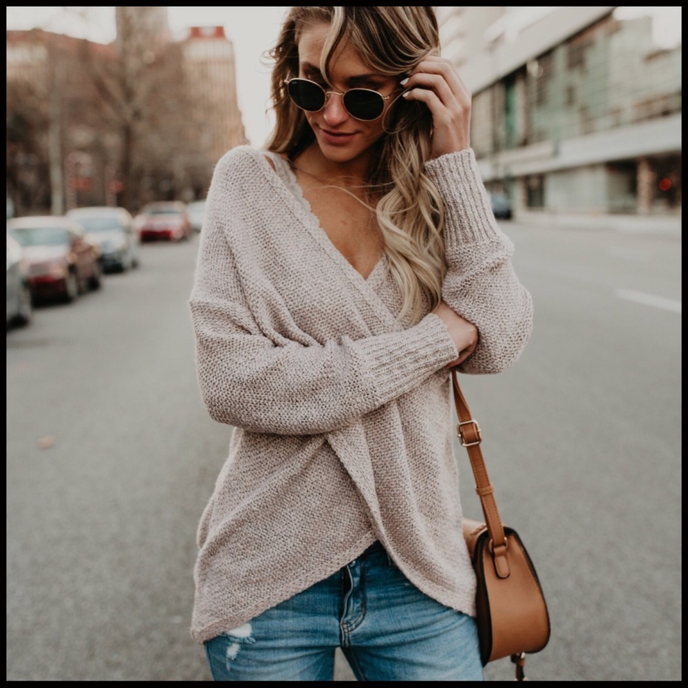 Cross-Over Sweater - Picture 3 of 8